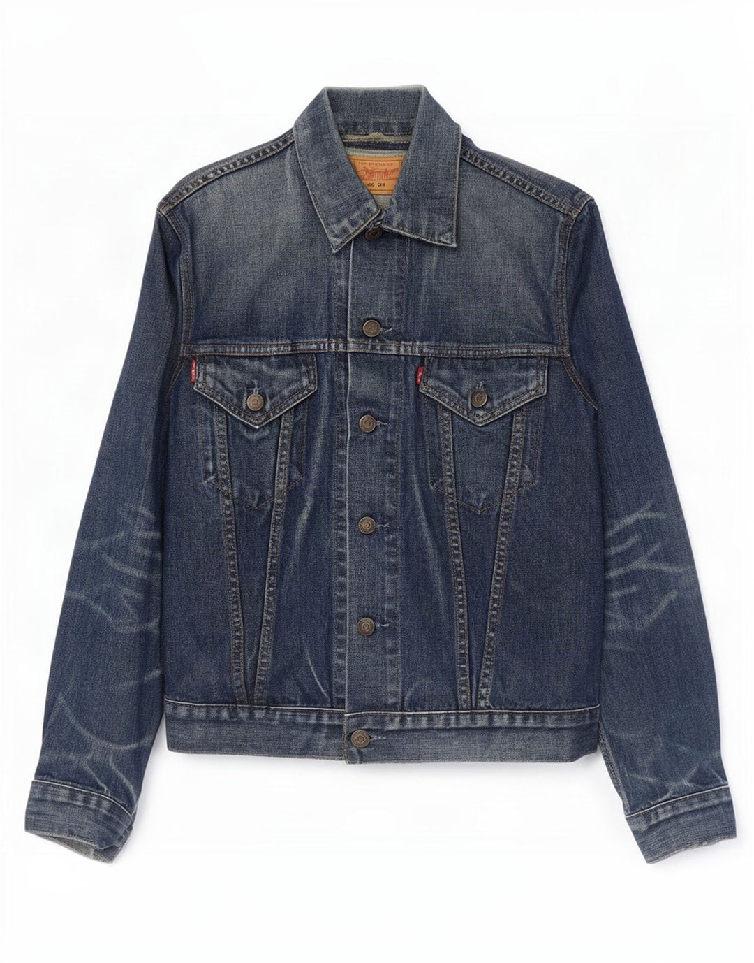 Levi's férfi farmer dzseki UK 36 kis sötétkék pamut