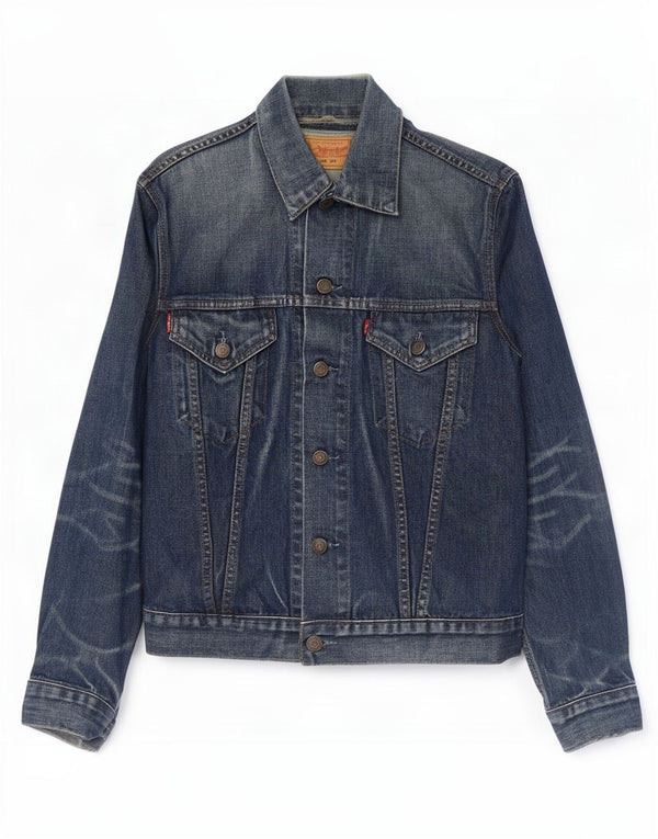 Ανδρικό τζιν μπουφάν Levi's UK 36 Small Navy Blue Cotton