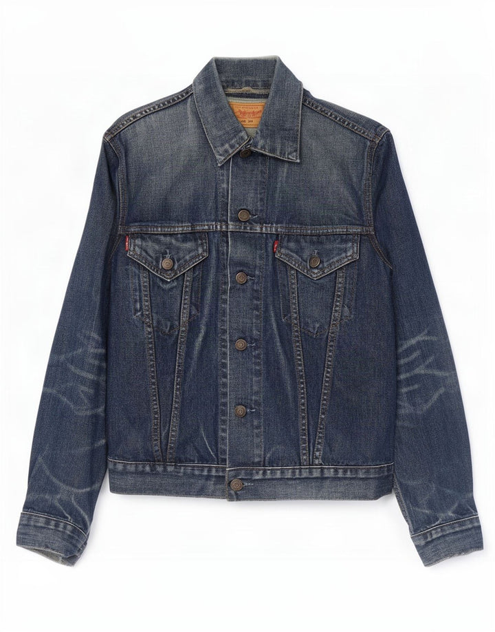 Levi's férfi farmer dzseki UK 36 kis sötétkék pamut