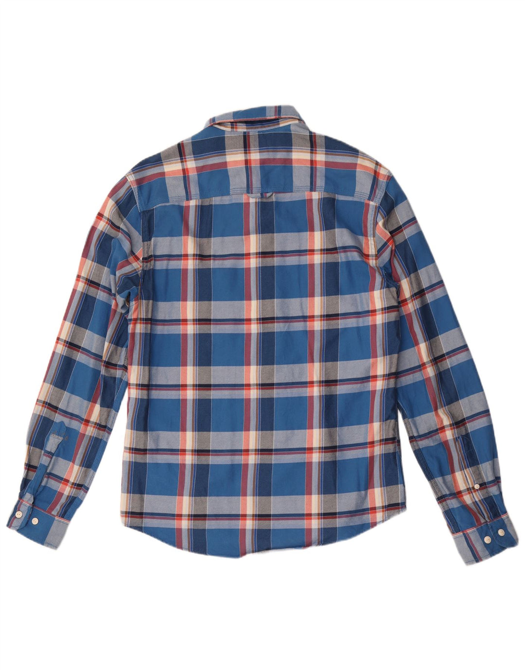 Jack & Jones herre flannelskjorte stor blå ternet bomuld