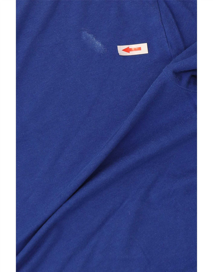 M&Co Womens Top Long Sleeve UK 14 Medium Blue Modal