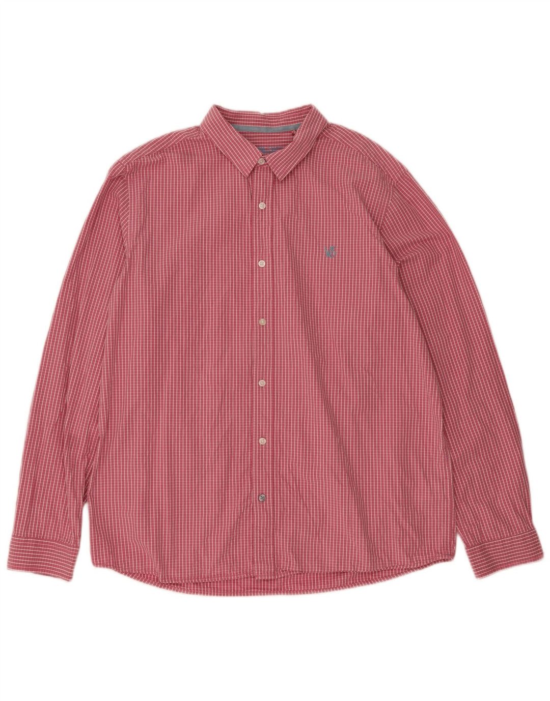 White Stuff Mens Shirt XL Pink Check Cotton