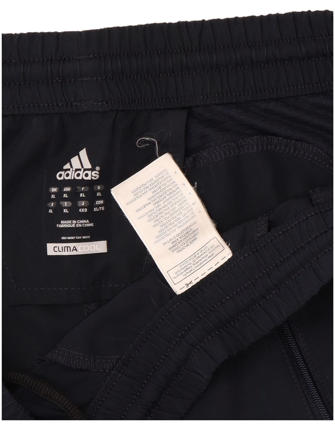 Adidas Mens Climacool Sport Shorts XL  Navy Blue Polyester