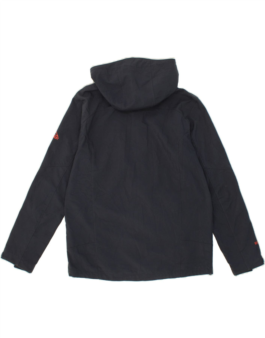 MCKINLEY Mens Hooded Windbreaker Jacket UK 38 Medium Navy Blue Polyester Vintage McKinley and Second-Hand McKinley from Messina Hembry 