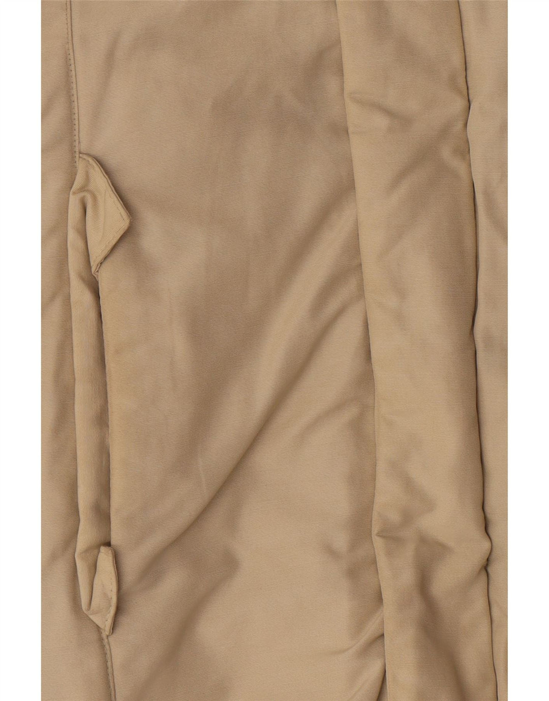Woolrich Womens Hooded Padded Coat UK 12 Medium Beige Cotton