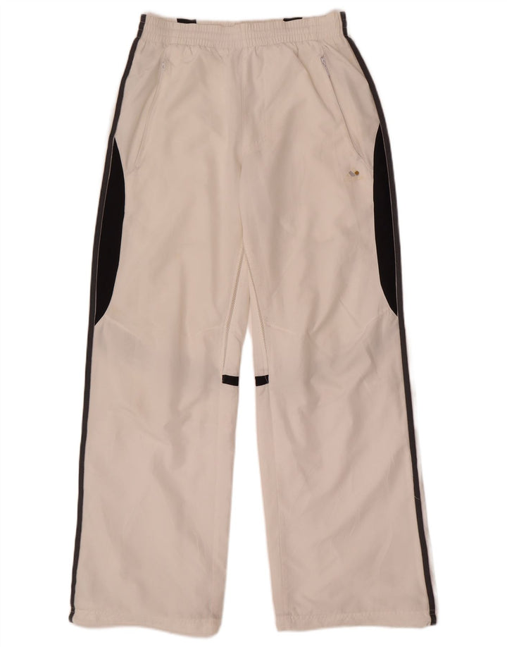 Adidas Mens Tracksuit Trousers XS White Colourblock Polyester