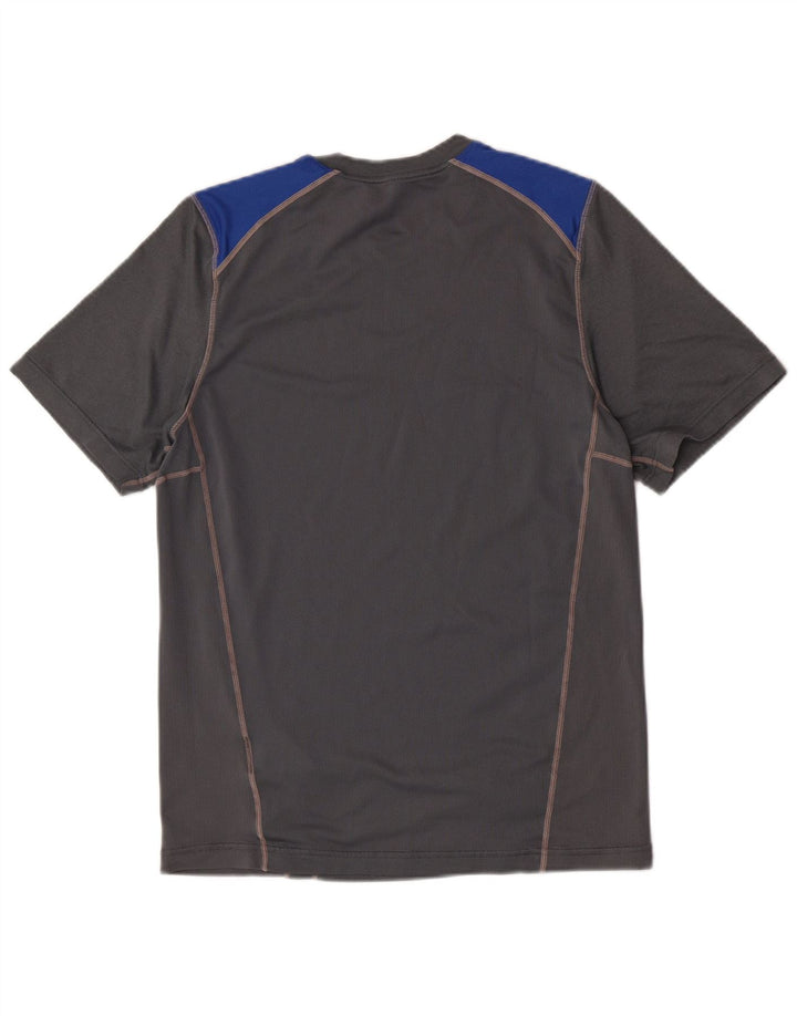 Nike Mens T-Shirt Top Small Grey Colourblock Polyester