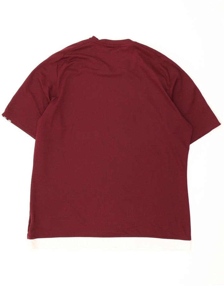 Adidas Hommes Climalite T-Shirt Haut Large Marron Polyester