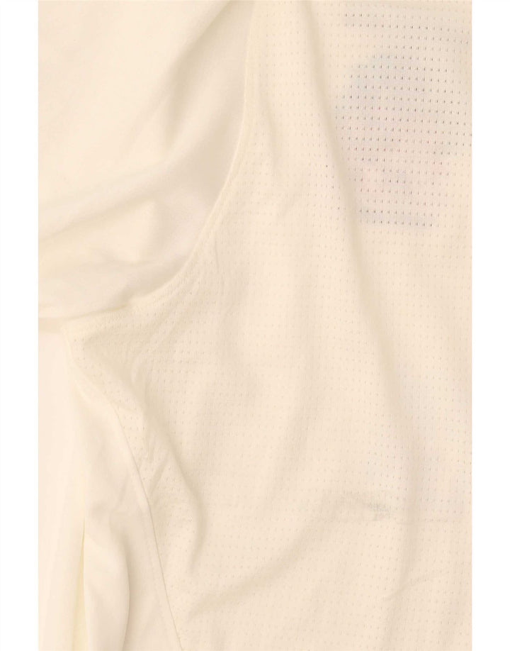Polo grafica da uomo Nike XL in poliestere bianco sporco