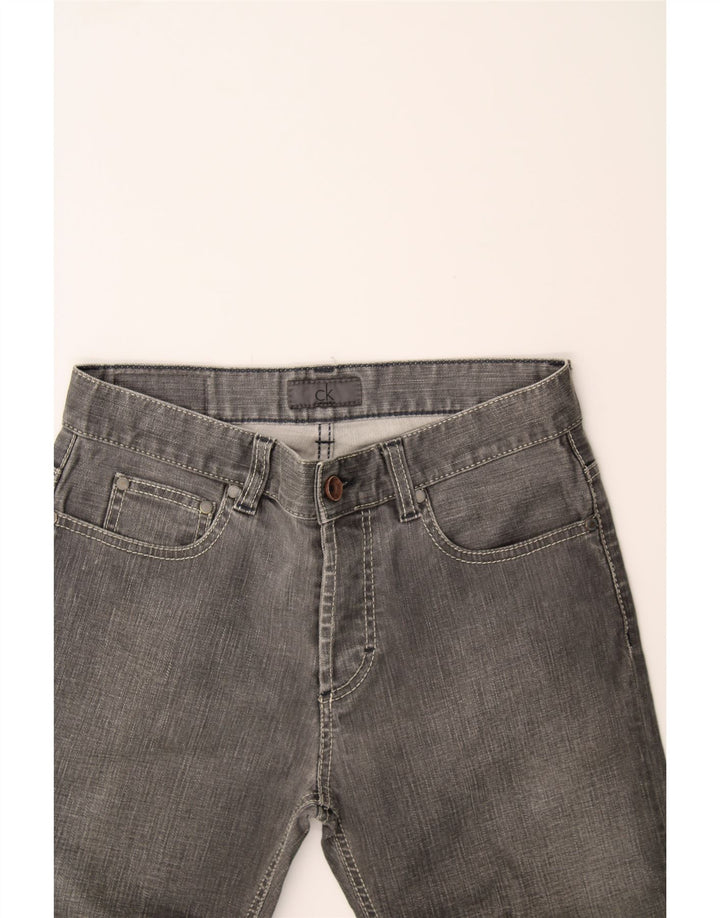 CALVIN KLEIN Womens Straight Jeans W28 L30 Grey Vintage Calvin Klein and Second-Hand Calvin Klein from Messina Hembry 