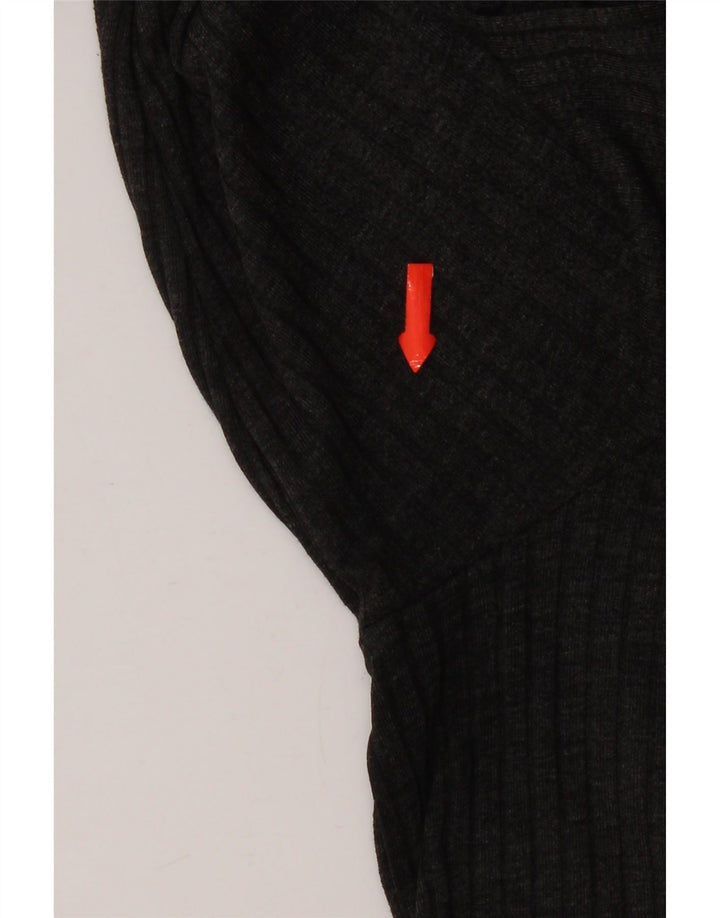 Marks & Spencer Damen-Maxikleid mit langen Ärmeln, Gr. 46, Grau, Polyester