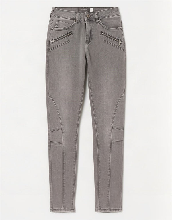 MINT VELVET Womens Skinny Jeans UK 8 Small W26 L26 Grey Cotton
