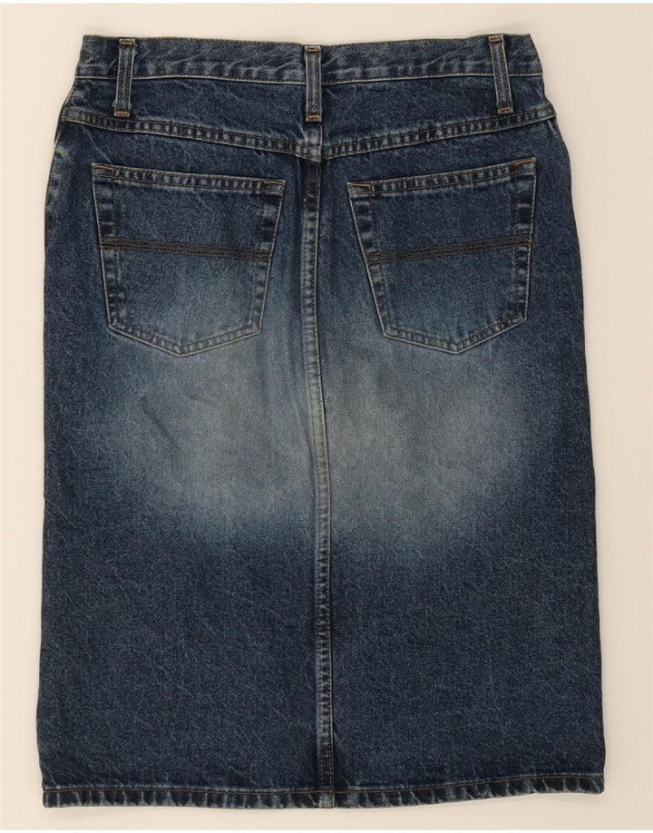 SISLEY Womens Denim Skirt IT 42 Medium W30  Blue Cotton Vintage Sisley and Second-Hand Sisley from Messina Hembry 