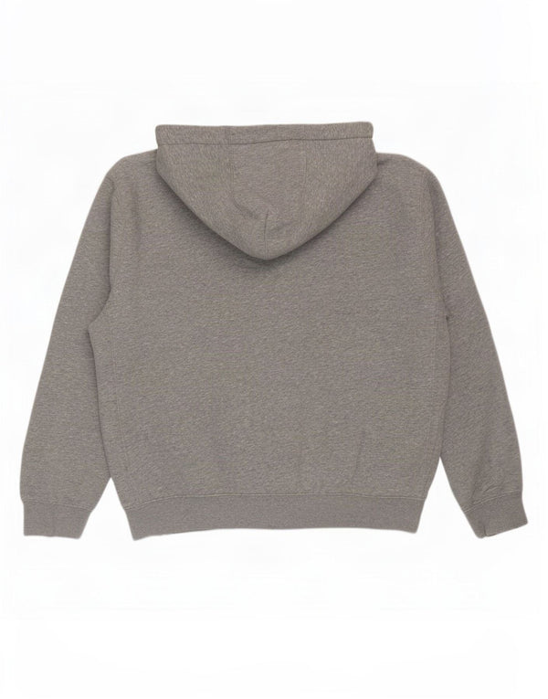 Nike Mens Zip Hoodie Sweater Medium Grey Flecked Cotton