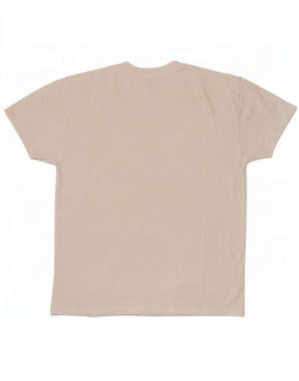 Abercrombie & Fitch Camiseta holgada para hombre Top medio algodón blanco