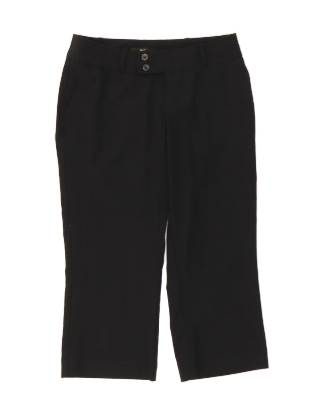 MOSSIMO Womens Straight Capri Trousers US 0 XS W30 L21 Black Polyester Vintage Mossimo and Second-Hand Mossimo from Messina Hembry 