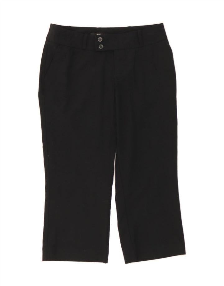 MOSSIMO Womens Straight Capri Trousers US 0 XS W30 L21 Black Polyester Vintage Mossimo and Second-Hand Mossimo from Messina Hembry 