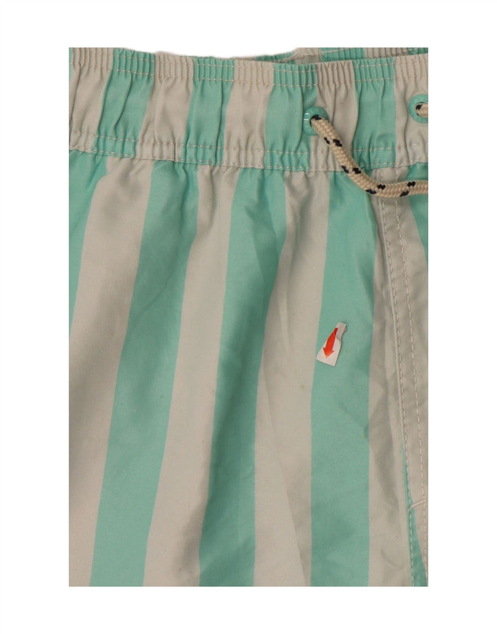 LEVI'S Mens Swimming Shorts Medium  Turquoise Striped Polyester Vintage Levi's and Second-Hand Levi's from Messina Hembry 
