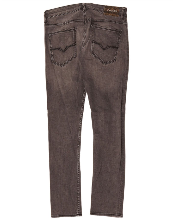 Guess Damen Skinny Jeans W33 L32 Grau