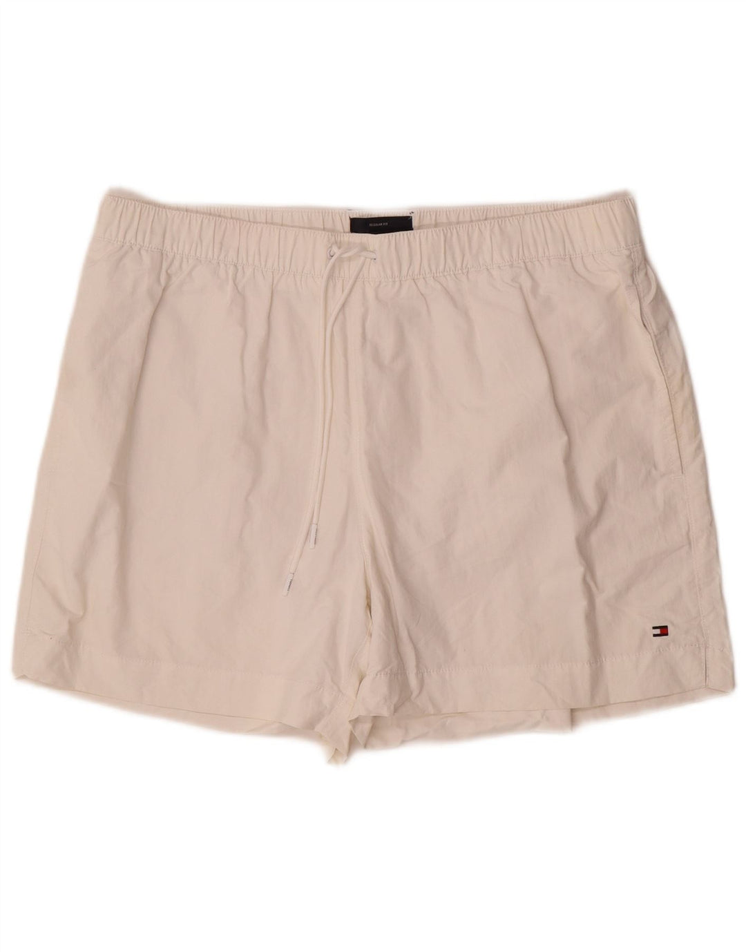 Tommy Hilfiger Mens Regular Fit Swimming Shorts XL White Polyamide