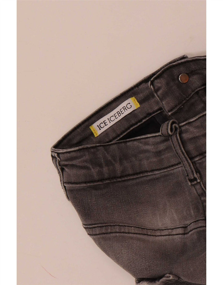 Iceberg Boys Distressed Slim Jeans 6-7 Years W22 L20 Grey