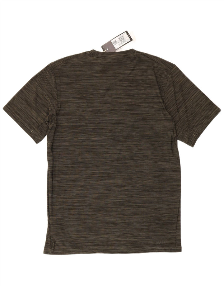 Adidas Hombre Camiseta Top Small Caqui Moteado Poliéster