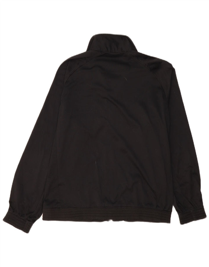 CHAMPION Mens Tracksuit Top Jacket Medium Black Polyester