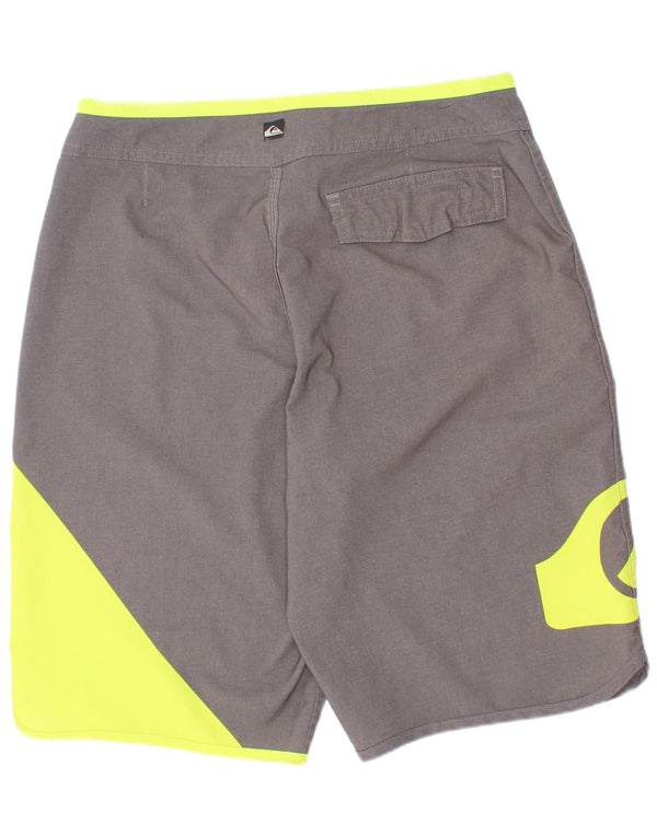 Quiksilver Boys γραφικά σορτς κολύμβησης 13-14 ετών γκρι χρώμα