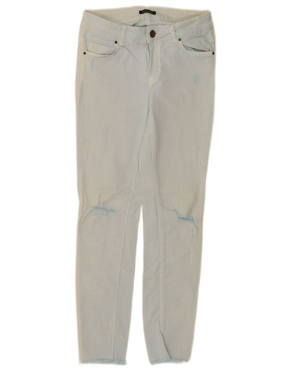 Massimo Dutti Jean skinny vieilli pour femme EU 34 2XS W24 L27 Bleu