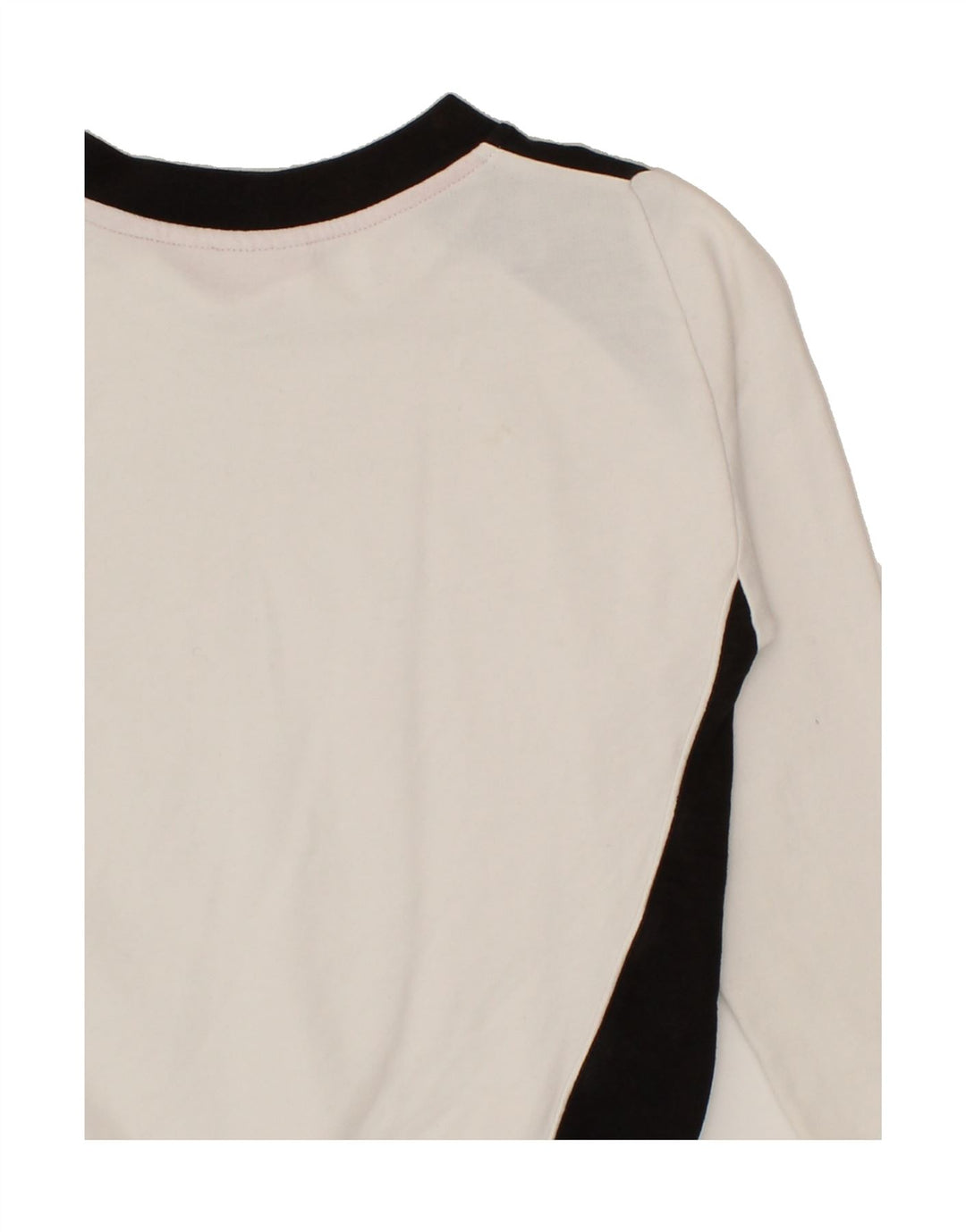 PUMA Boys Graphic Sweatshirt Jumper 7-8 Years Small White Colourblock Vintage Puma and Second-Hand Puma from Messina Hembry 