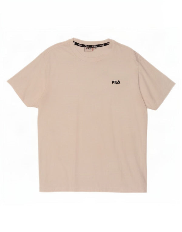 Fila Dame T-Shirt Top UK 6 XS Hvid