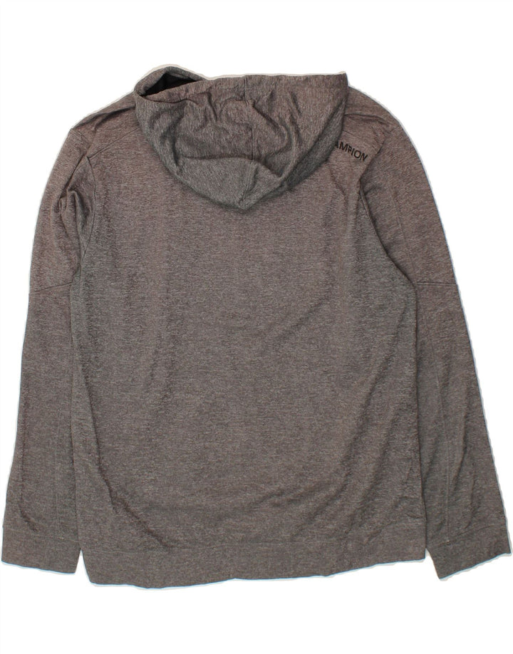 CHAMPION Mens Hoodie Jumper Large Grey Polyester Vintage Champion and Second-Hand Champion from Messina Hembry 
