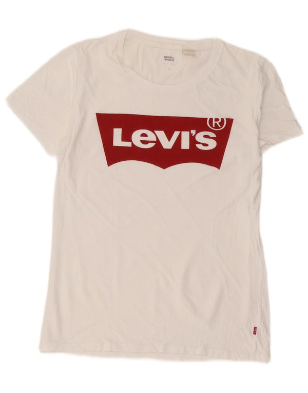 Levi's Grafisk T-shirt top til kvinder DK 6 XS Hvid