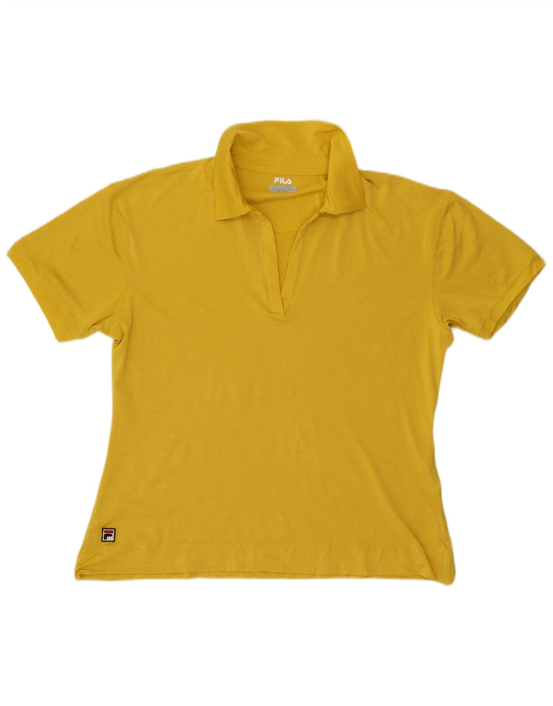 Fila Womens Polo Shirt UK 18 XL Yellow Polyester