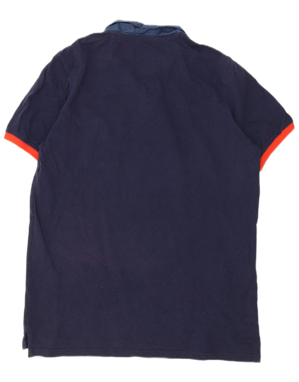 Camisa polo masculina Fila XL azul marinho algodão