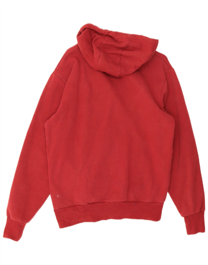Ellesse Mens Graphic Hoodie Jumper Medium Red Cotton