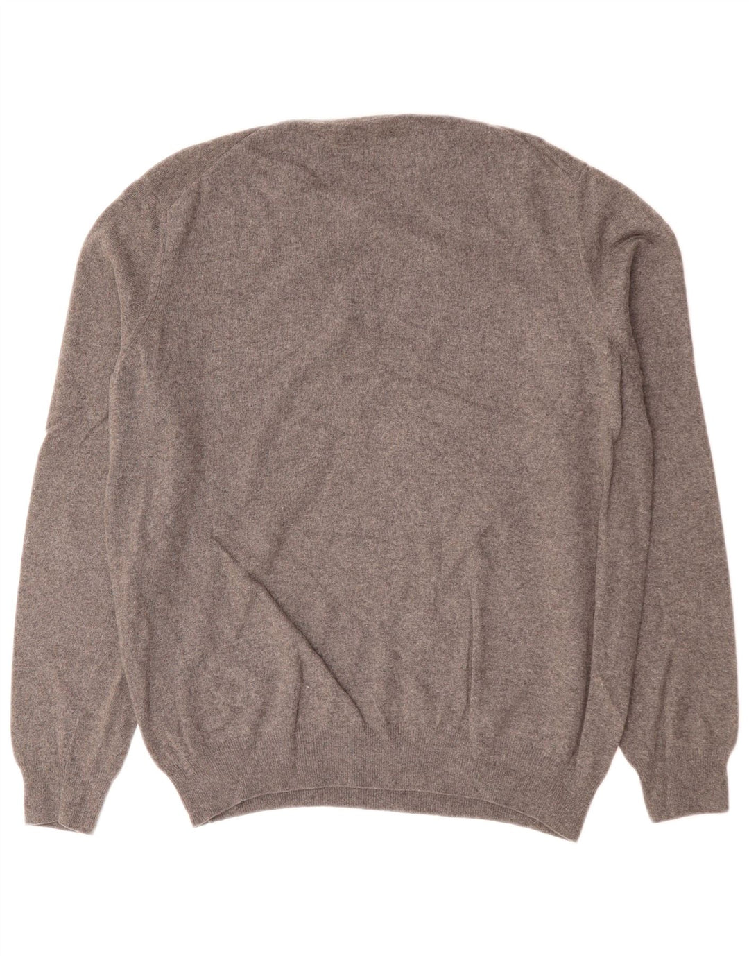 Trussardi Mens Crew Neck Jumper Sweater XL Grey Wool