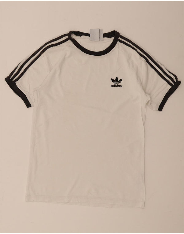 T-shirt da uomo Adidas Top Small in cotone bianco