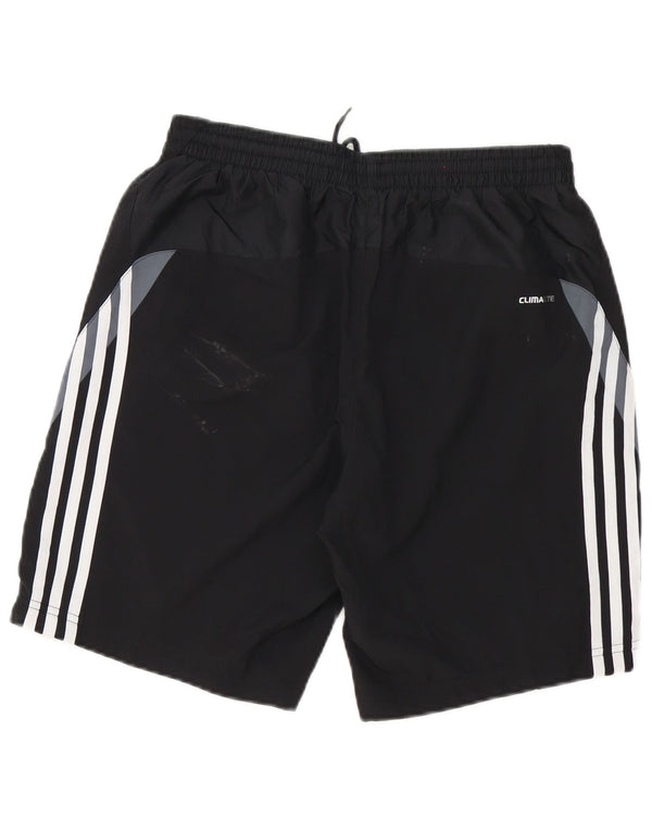 Adidas Mens Climalite Sport Shorts Small Black Colourblock Polyester
