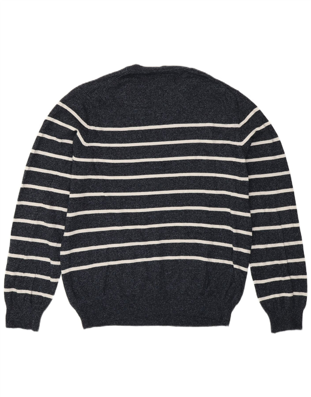 Marks & Spencer Maglione girocollo da uomo a righe grandi blu navy