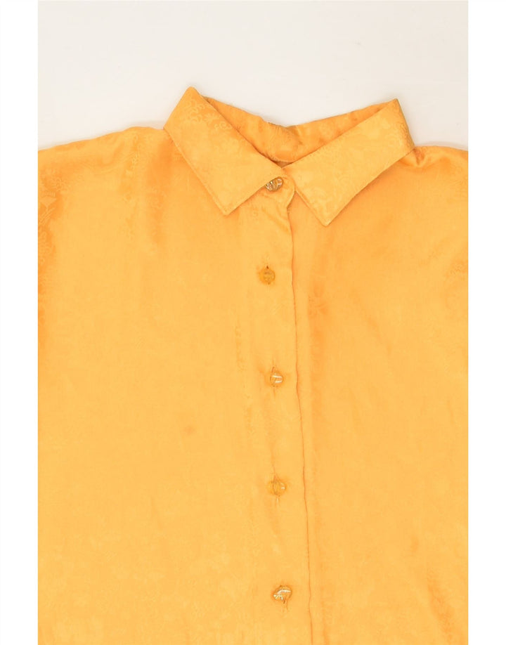 VINTAGE Womens Shirt UK 16 Large Yellow | Vintage Vintage | Thrift | Second-Hand Vintage | Used Clothing | Messina Hembry 