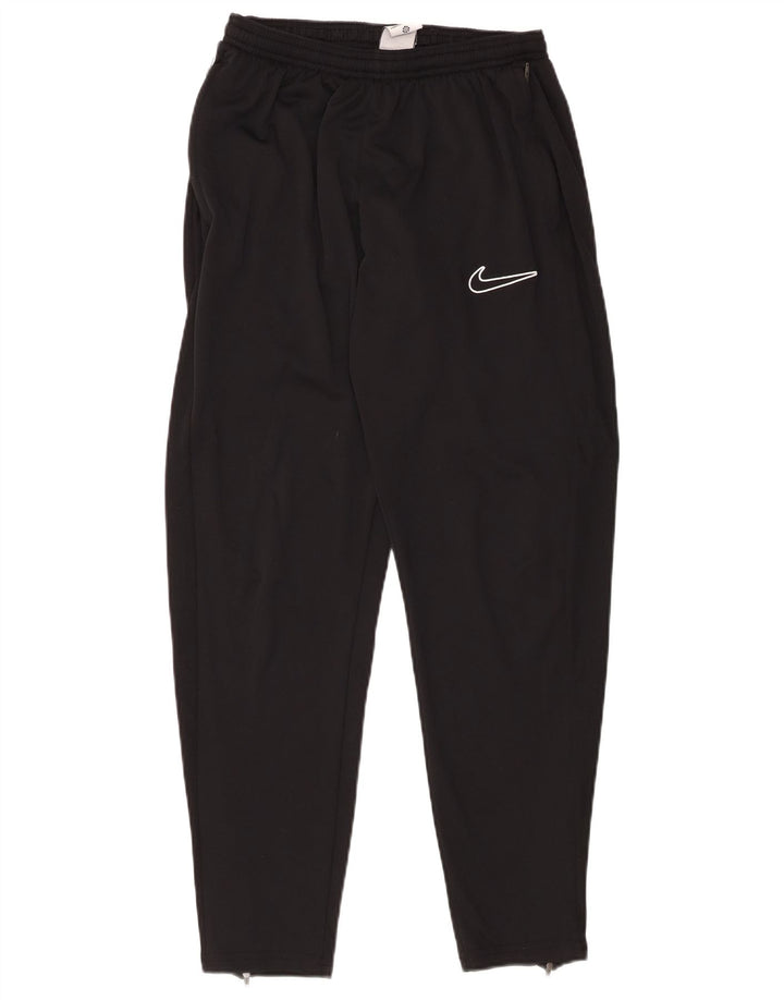 NIKE Womens Dri Fit Tracksuit Trousers UK 14 Large Black Polyester