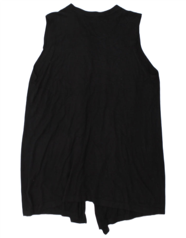 Marks & Spencer Womens Longline Cardigan Sweater UK 14 Medium Black