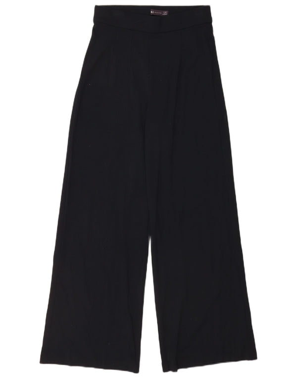 Marks & Spencer Womens High Waist Trousers UK 8 Small W26 L28 Navy Blue