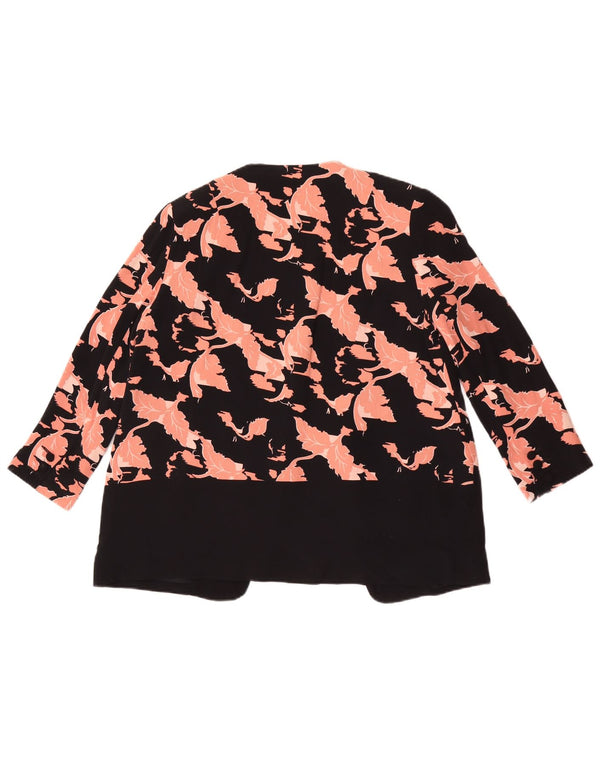 French Connection Damen-Blazer mit lockerer Passform, Gr. 8, Schwarz, Blumenmuster