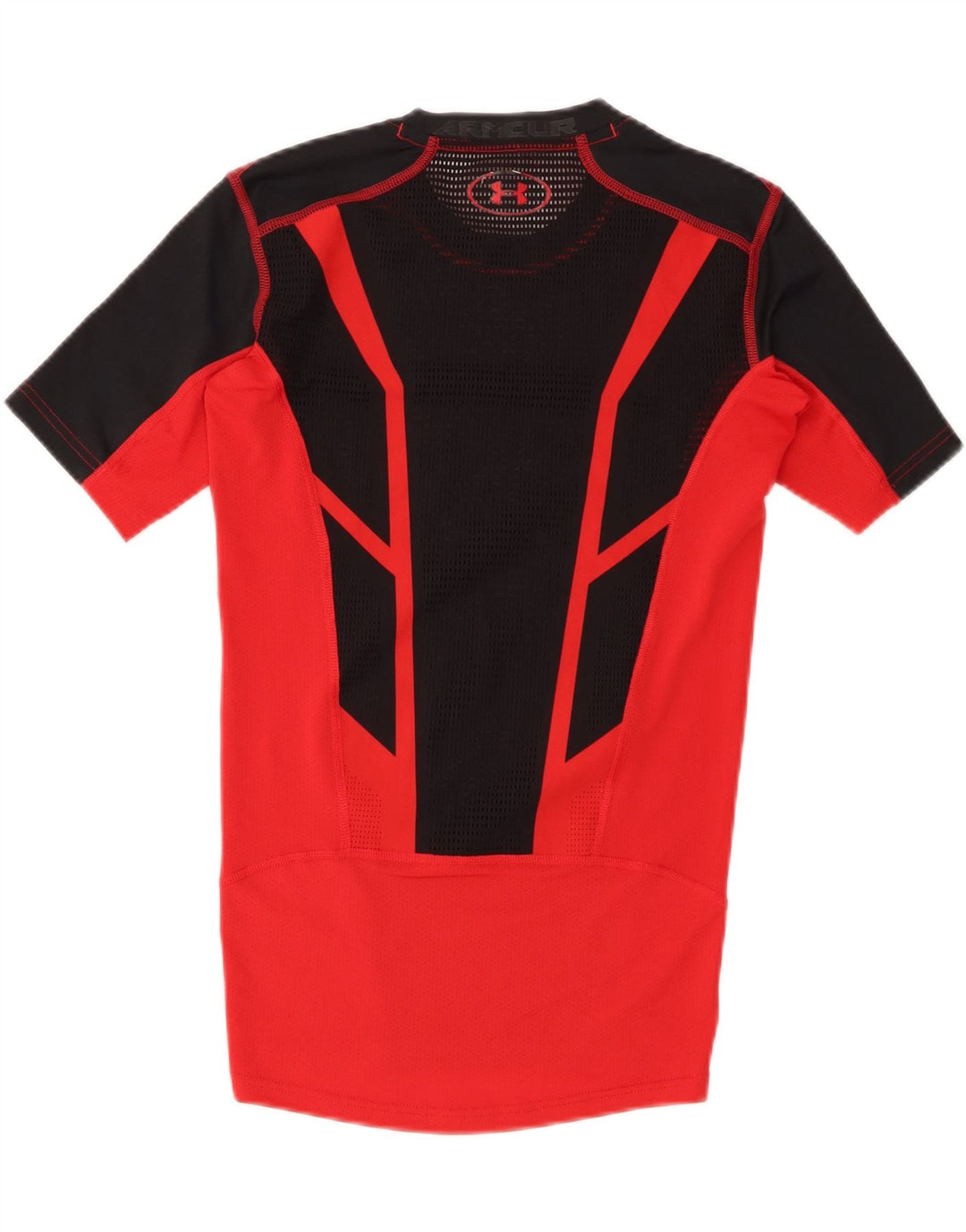 UNDER ARMOUR Mens T-Shirt Top Small Black Colourblock