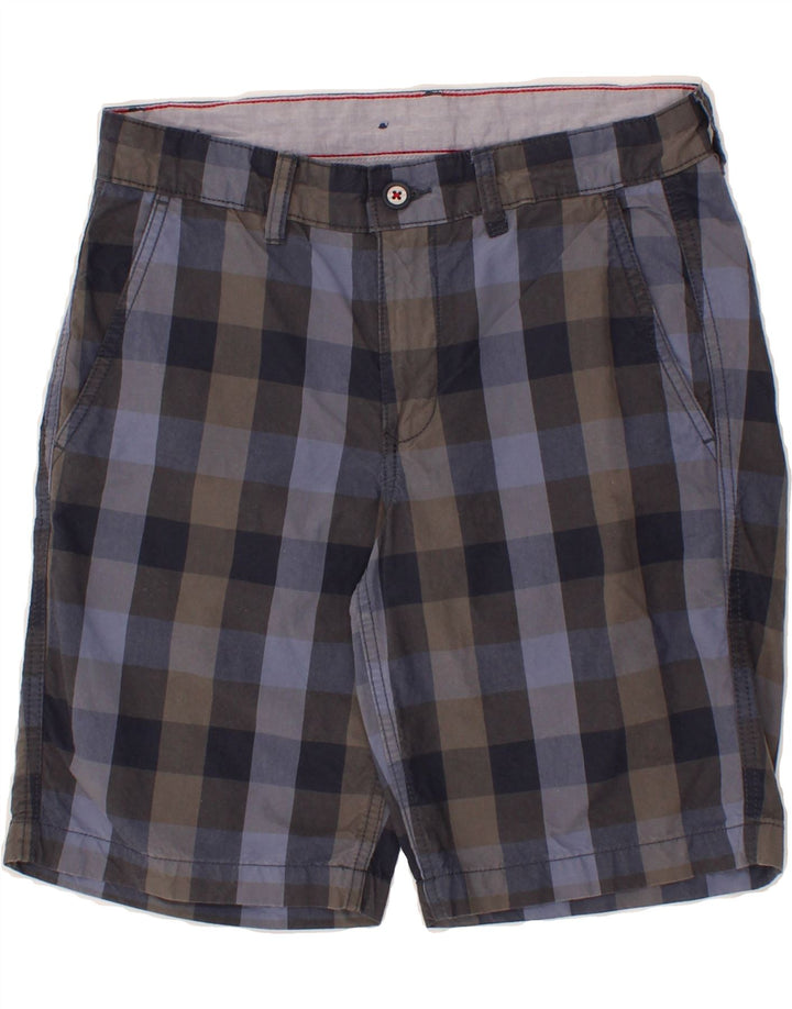 KAPPA Womens Chino Shorts IT 44 Medium W30  Grey Check Cotton Vintage Kappa and Second-Hand Kappa from Messina Hembry 