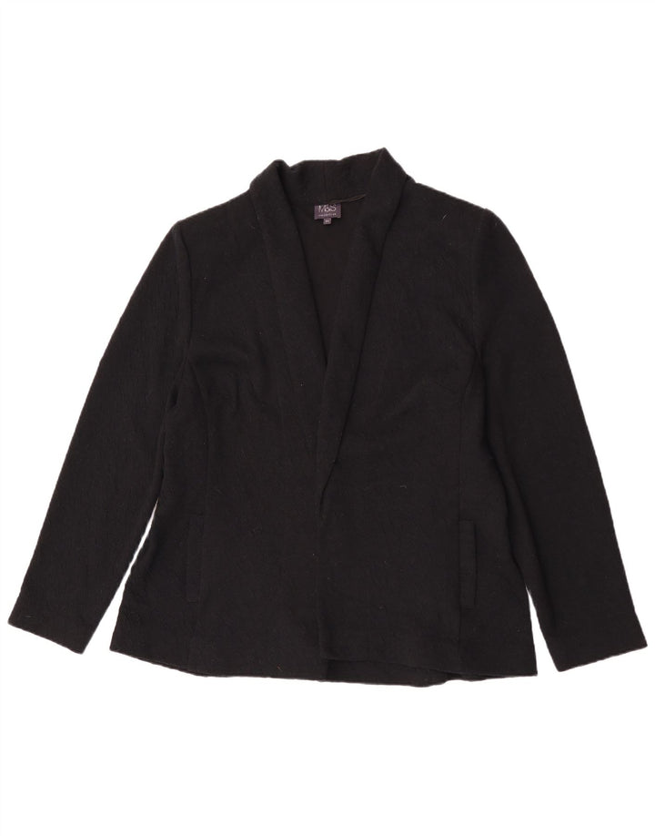 Marks & Spencer Offene Damen-Blazerjacke UK 20 2XL Schwarz Polyester