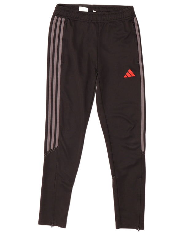 Adidas Boys Aeroready Tracksuit Trousers 11-12 Years Black Polyester