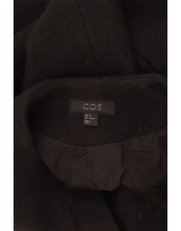 Sobretudo feminino Cos Oversized EU 36 Lã Preta Pequena